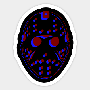 Friday the 13th 3-D Sticker